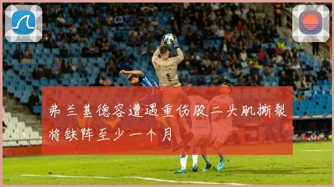弗兰基德容遭遇重伤股二头肌撕裂将缺阵至少一个月